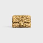 MEDIUM CELINE VICTOIRE BAG IN TRIOMPHE CANVAS WITH LEOPARD PRINT LEOPARD